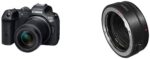 Canon EOS R7 Appareil Photo + Objectif RF-S 18-150 mm F3.5-6.3 is STM (Appareil Photo Hybride, Enregistrement vidéo 4K/30p, jusqu'à 15 IPS, WLAN) Noir & Bague d'adaptation EF - EOS R - Noir