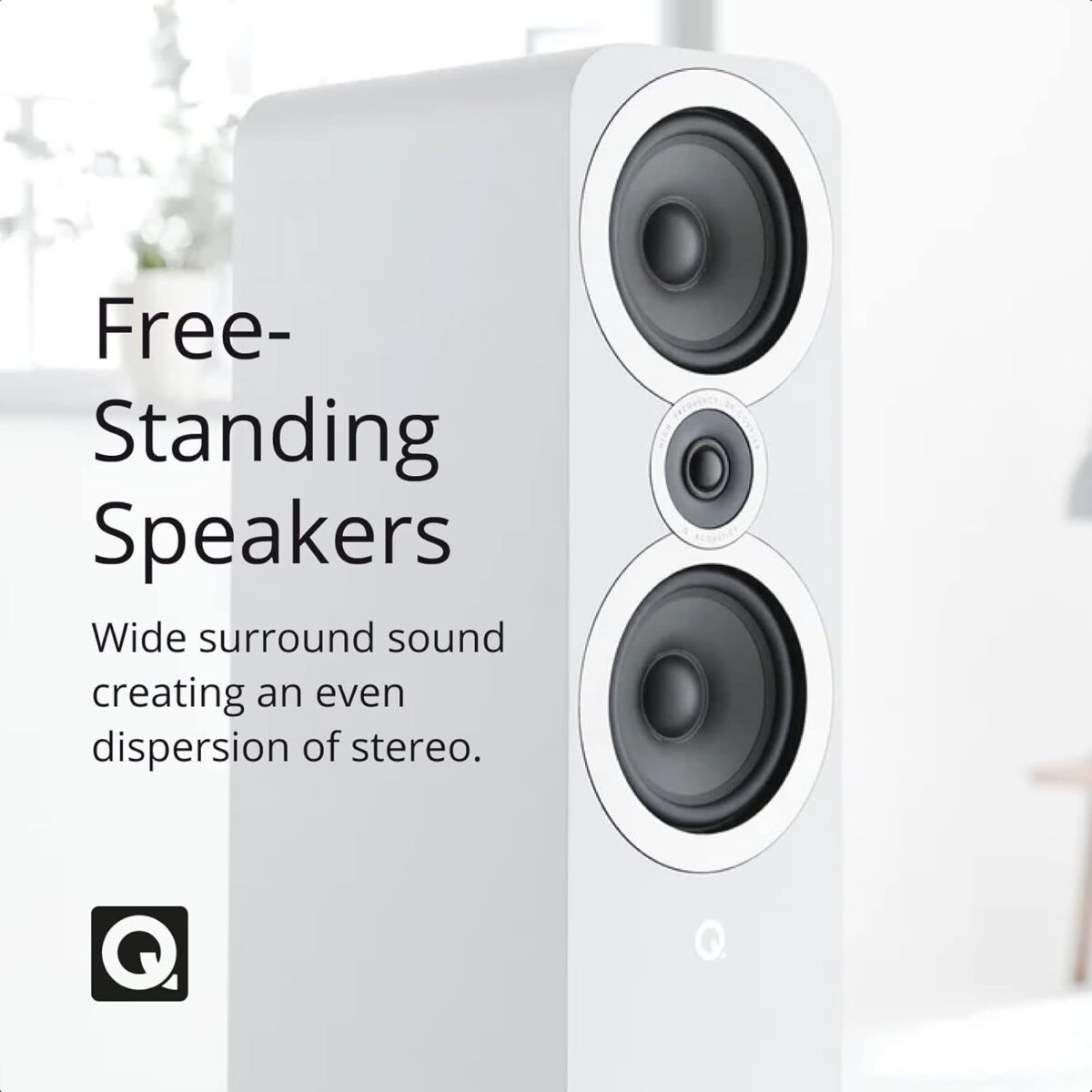Q Acoustics 3050i 25W Noir set d'enceintes - Sets d'enceintes (25 W, Home cinéma, Noir, 180 W, 2-voies, 44 - 30000 Hz) – Image 5