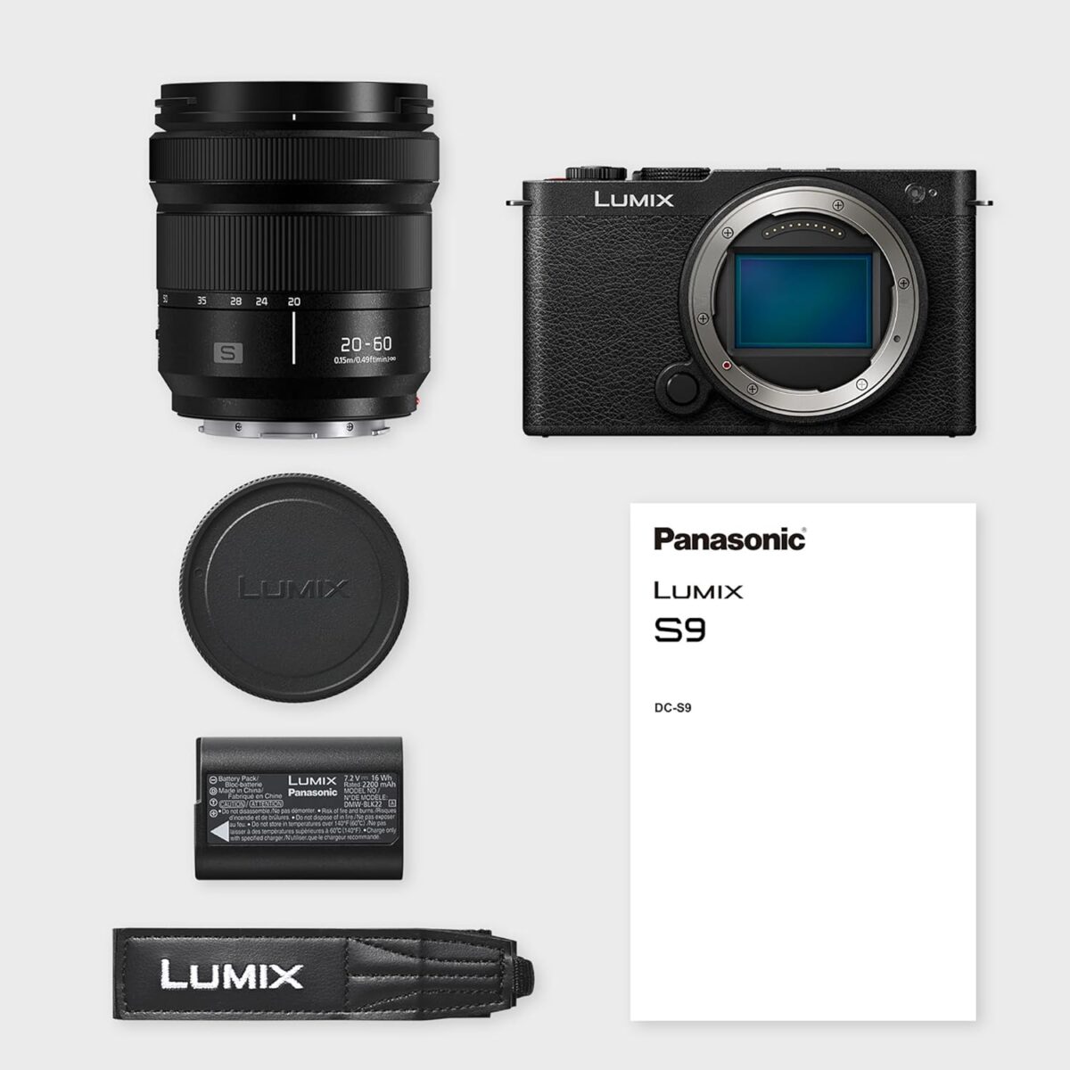 Panasonic Lumix S9 | Appareil Photo Hybride Plein Format, 24MP, Autofocus Phase, Double Stab, 6K Open Gate, Rafale AFC 30ips, App. Lumix Lab + Objectif Lumix S 20-60mm F3.5-5.6, Noir – Image 5