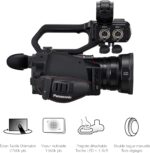 Panasonic X2000 | Caméscope Semi-Pro 4K (4K 60p, Zoom Optique Leica 24x, 25mm, Stabilisé, Viseur, Enreg. interne 4:2:2 10bit 4Kj, Live Streaming FHD, Torche LED,2 Prises XLR) Noir – Image 5