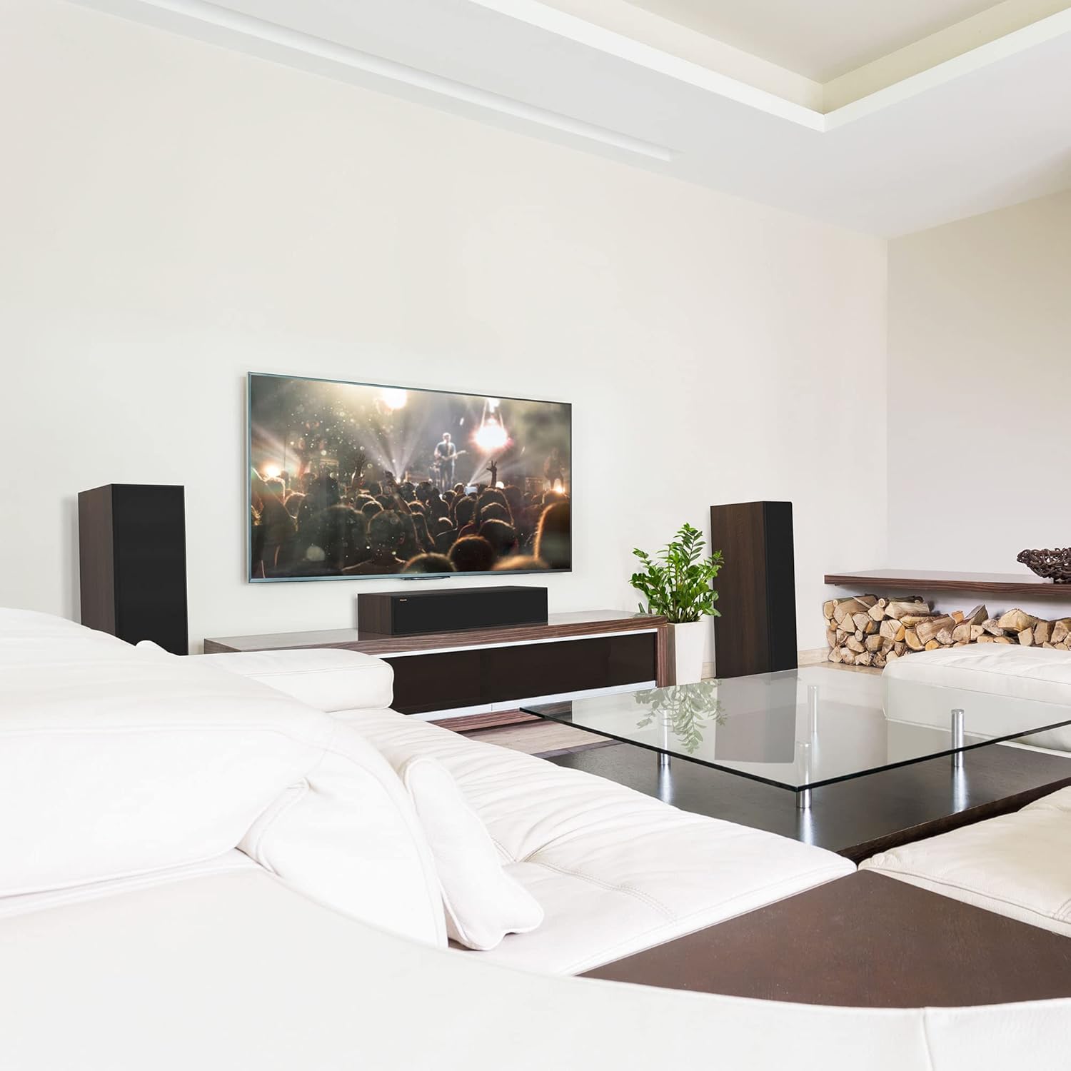 Klipsch Reference Premiere RP-8060FA II Haut-parleur de cinéma maison avec sur-élévation intégré Dolby Atmos et klaxon hybride Tractrix plus grand 90° x 90° pour un son home cinéma en ébène – Image 4