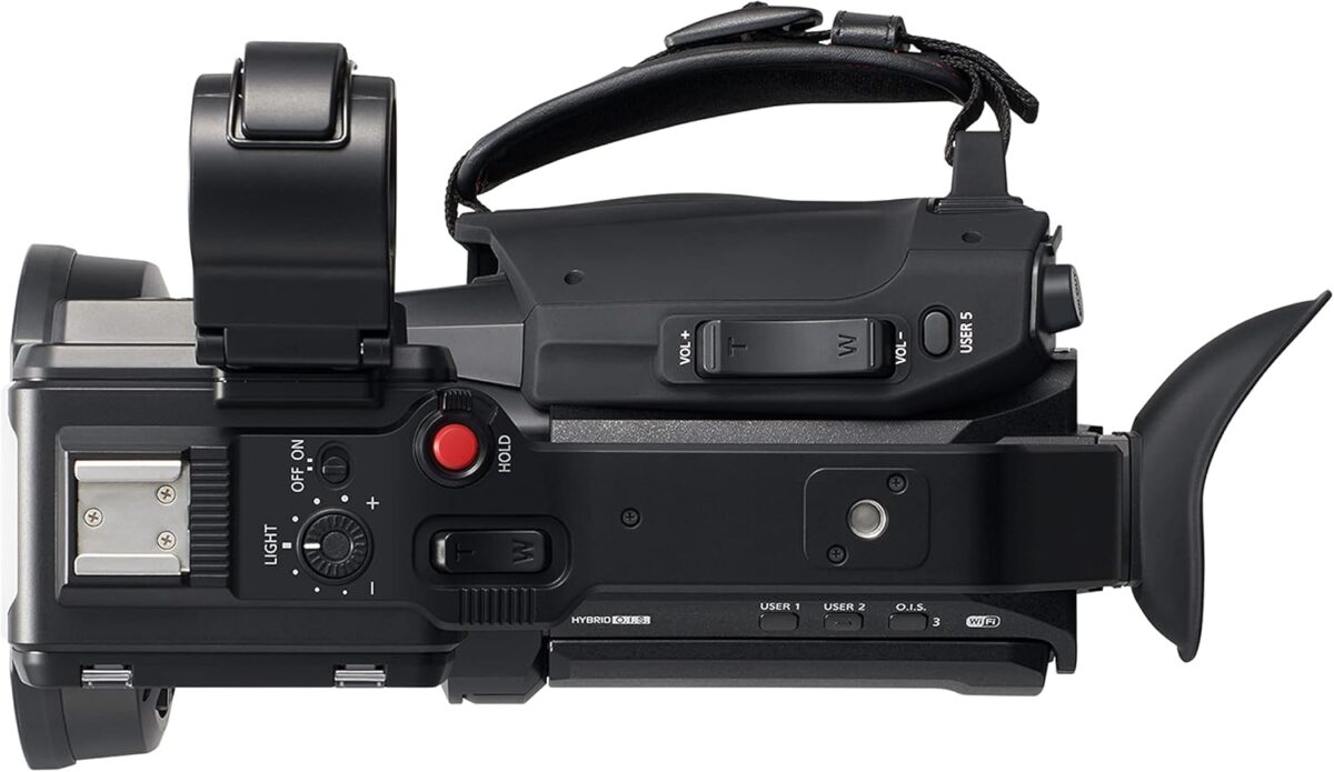 Panasonic X2000 | Caméscope Semi-Pro 4K (4K 60p, Zoom Optique Leica 24x, 25mm, Stabilisé, Viseur, Enreg. interne 4:2:2 10bit 4Kj, Live Streaming FHD, Torche LED,2 Prises XLR) Noir – Image 6