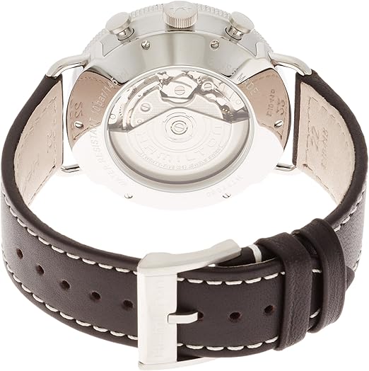 Hamilton Kaki H77706553 Montre pour Homme avec Bracelet en Cuir Marron 44 mm, Sangles – Image 2