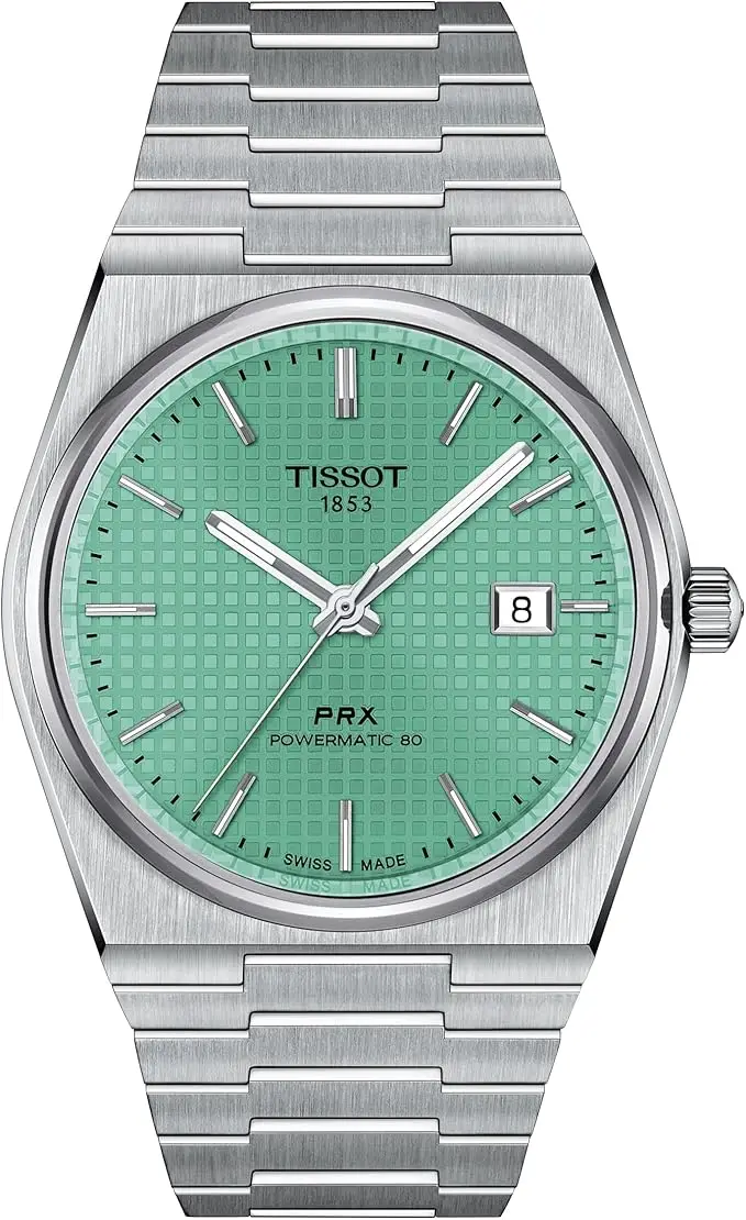 Tissot PRX Powermatic 80 Montre automatique avec boîtier en acier inoxydable 316L Gris, gris, Contemporain