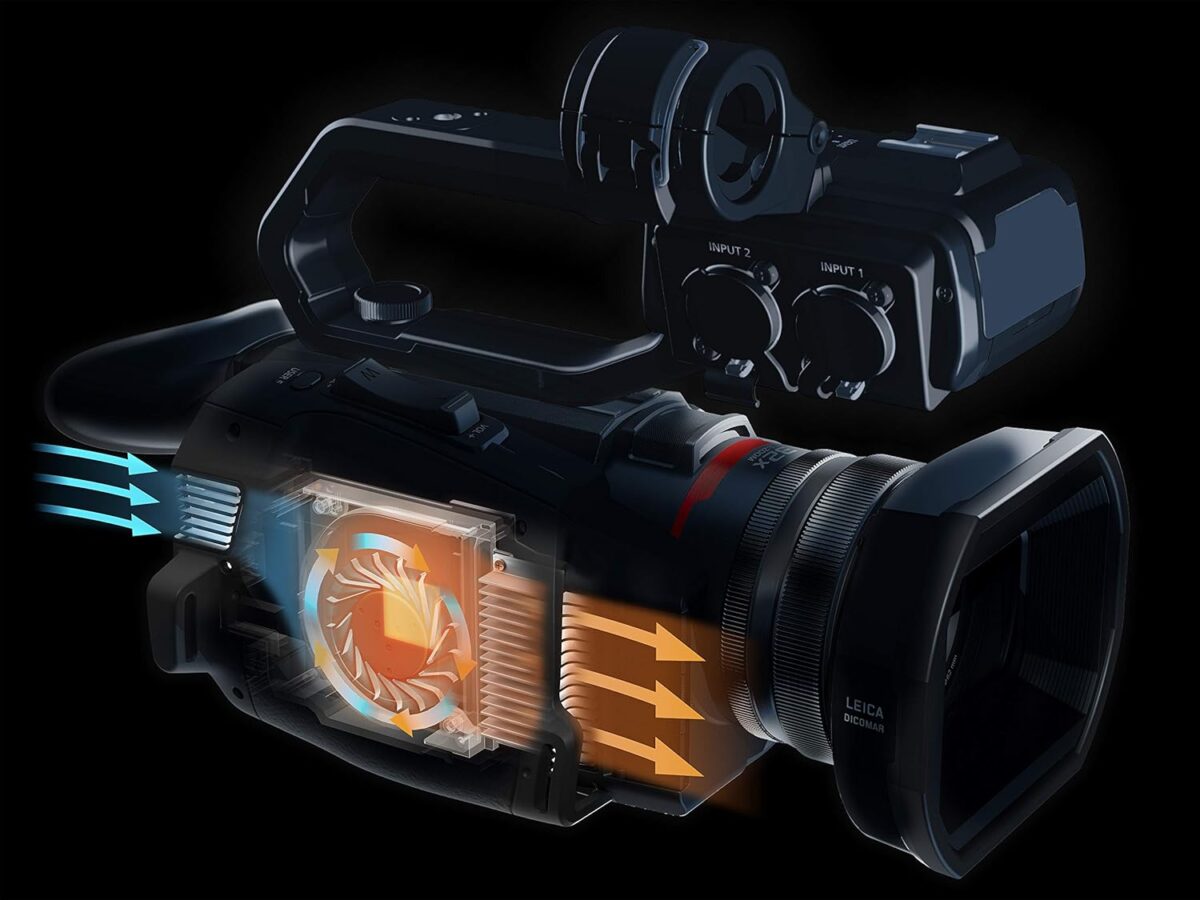 Panasonic X2000 | Caméscope Semi-Pro 4K (4K 60p, Zoom Optique Leica 24x, 25mm, Stabilisé, Viseur, Enreg. interne 4:2:2 10bit 4Kj, Live Streaming FHD, Torche LED,2 Prises XLR) Noir – Image 9