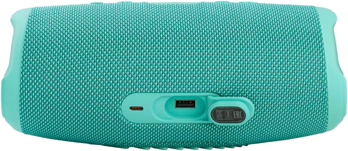 JBL Charge 5 – Haut-parleur Bluetooth portable étanche (IP67) avec sortie de charge USB, 20 heures d'autonomie, JBL Partyboost (bleu sarcelle) – Image 2
